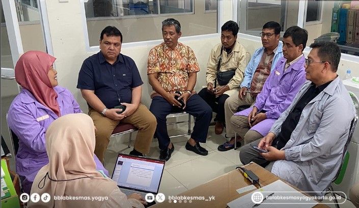 Sharing Session Kalibrasi Timbangan di Instalasi Sarana dan Prasarana, Kalibrasi dan Pemanfaatan Teknologi Tepat Guna BB Labkesmas Yogyakarta
